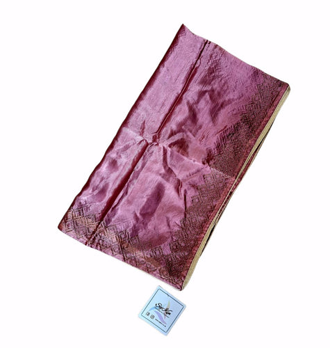 Pinkish (jugu colour) swarovski silk dupatta