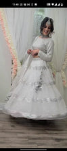 White and silver Lehenga