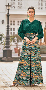 Green Indo style jumpsuit