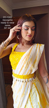 Chic style ready to wear ruffle saree