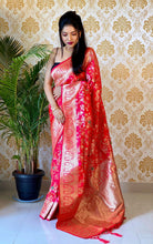 Rani two tone floral saree