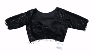 Black sequinned blouse