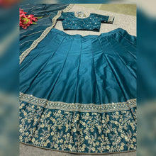 Swati Manish inspired rama silk Lehenga