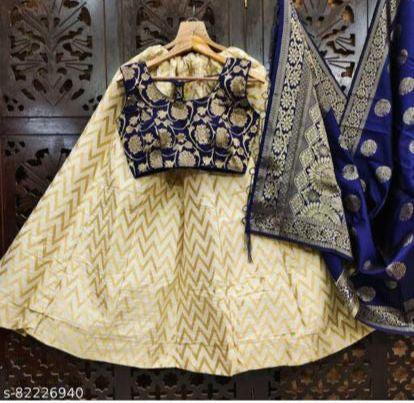 Chevron banarasi Lehenga