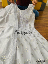 Karigari collection: Grey chanderi gown