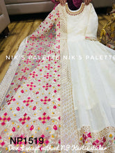 Niks collection: chanderi gown with beads and sequins