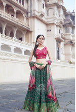Bandhani style Lehenga - readymade