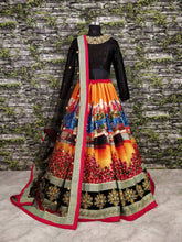 Multicolour Bangalore silk Lehenga