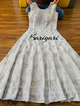 Karigari collection: Grey chanderi gown