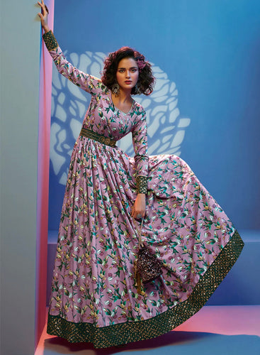Sequins embroidered anarkali gown collection