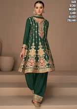 Janisha - readymade fusion style long top in pine green