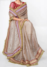 Imperial collection : mauve partywear designer saree