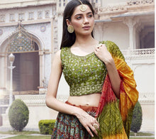 Bandhani style Lehenga - readymade