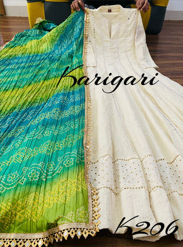 Karigari collection: anarkali with bandhani