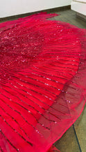 Reddish pink sequins partywear Lehenga