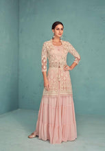 Baby pink Lehenga with koti