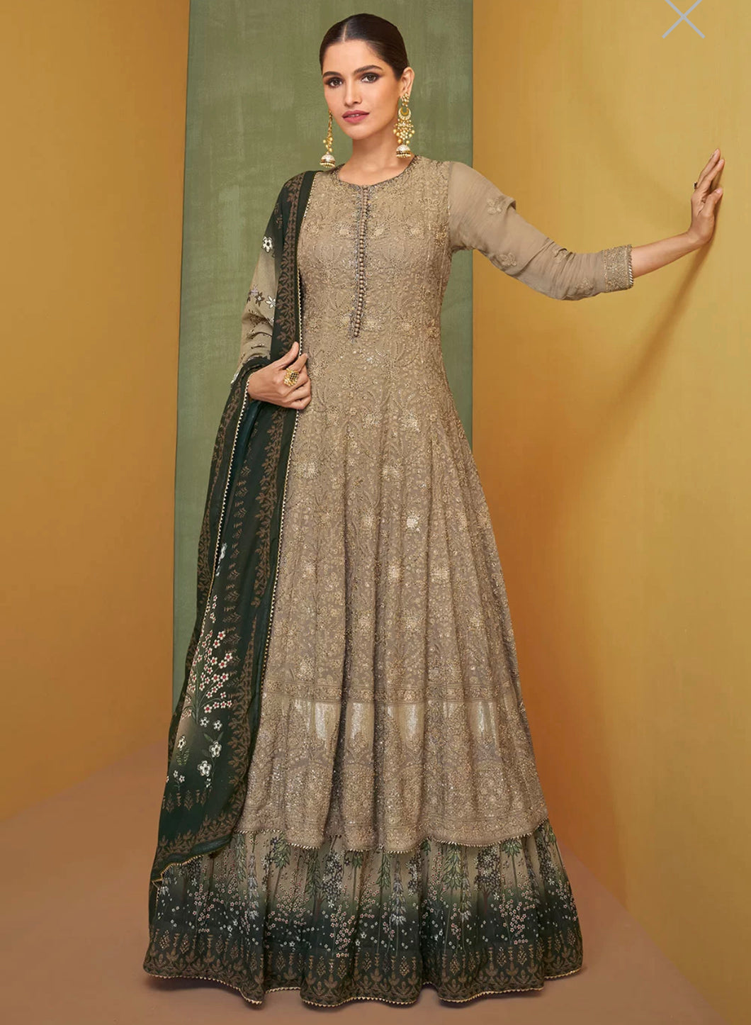 Serena collection: beige gown