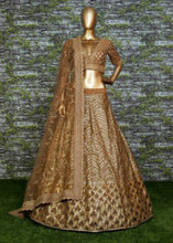 Sabyasachi inspired - Brown golden Lehenga