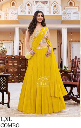 Boutique collection - yellow simple and elegant ehenga