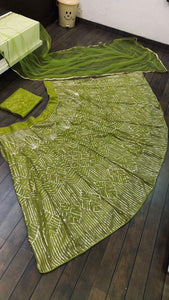 Greeny sequinned Lehenga