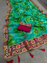 Shibori and gota patti sarees