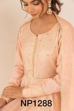 Niks collection: pastel peach anarkali