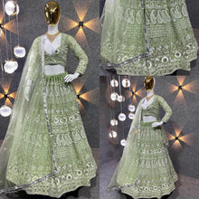Serena - pistachio green Lehenga