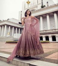 Chinnon sequins and thread work gown