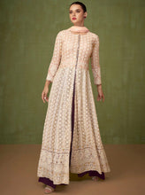 Off white readymade gown