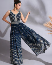 Bollywood inspired blue jumpsuit