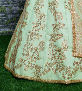 Mint green Lehenga