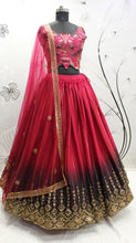 Misha collection - shaded deep pink sequins Lehenga