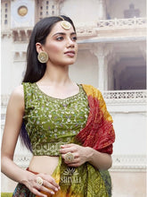 Bandhani style Lehenga - readymade