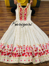 Karigari collection: bandhani and floral anarkali