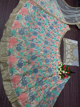 Floral sequins Lehenga