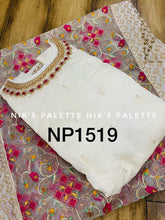 Niks collection: chanderi gown with beads and sequins