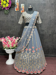 Bollywood touch of grey Lehenga