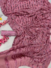 Celebrity box style sequins saree