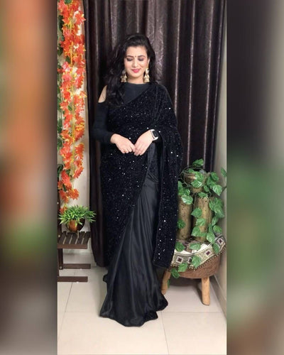 Half silk and half velvet sequins