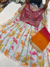 Shibori print Lehengas