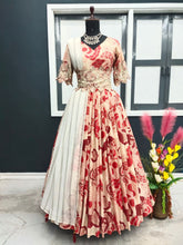 Bhumika Sharma inspired - printed gown with belt