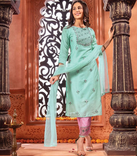 Anjam - Chanderi silk suits (Gurudwara style)