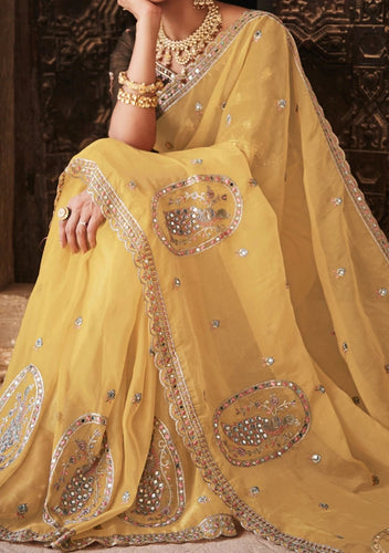 Ari Sarees - Mustard