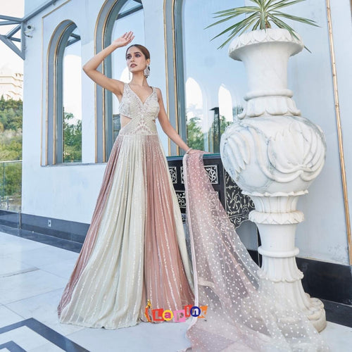 Ivory and blush registry gown readymade