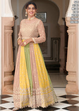 Janisha - readymade multi colour beige anarkali