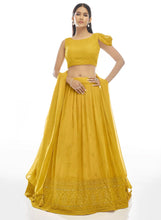 Sienna - mustard yellow sequins Lehenga