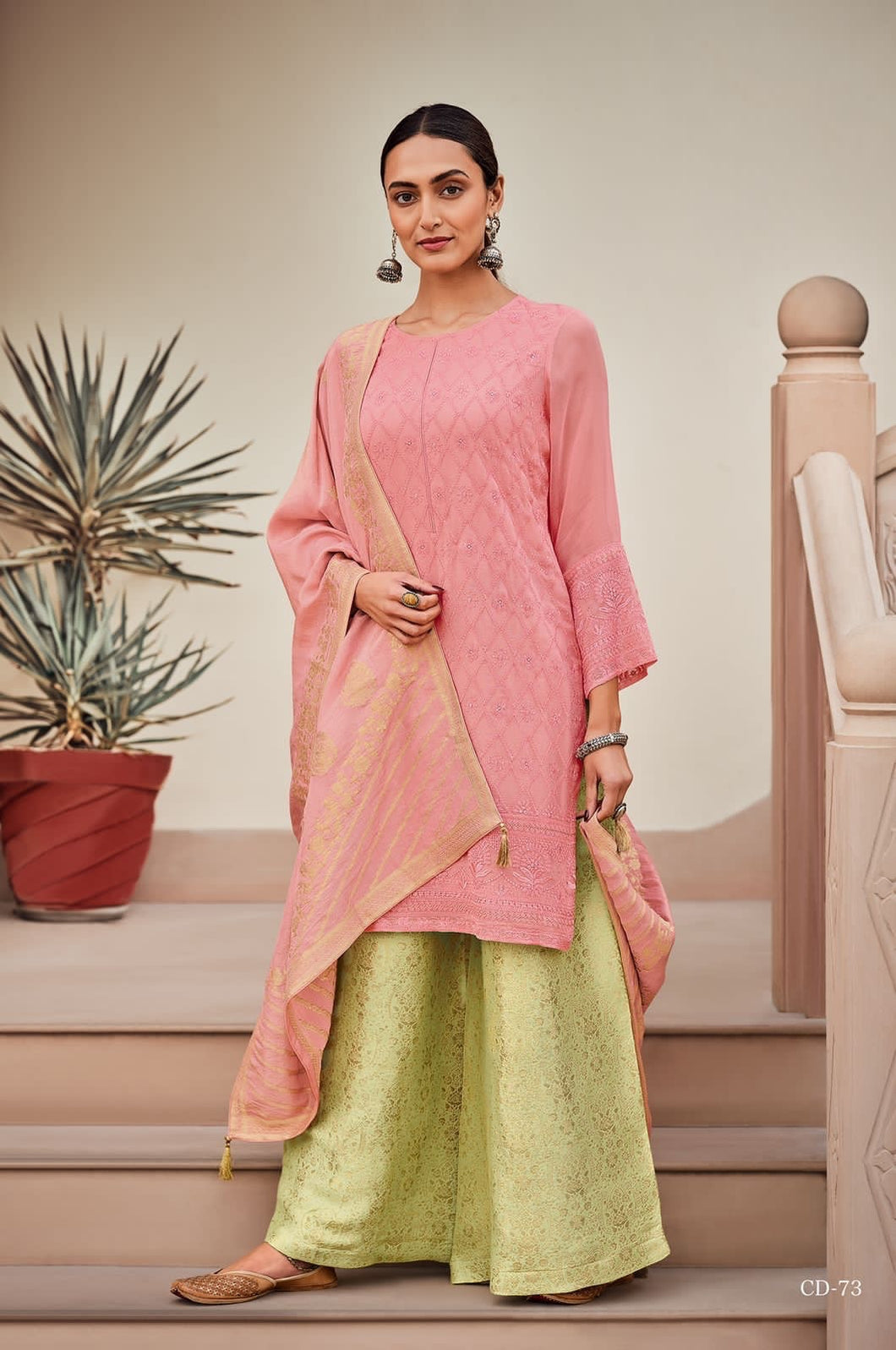 Cidra Pastel collection readymade - georgette suits palazzo style