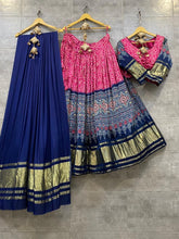 Bandhani gaji silk stitched Lehenga
