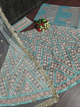 Pastel chine sequins Lehenga