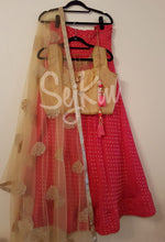 Pink dotty lehenga